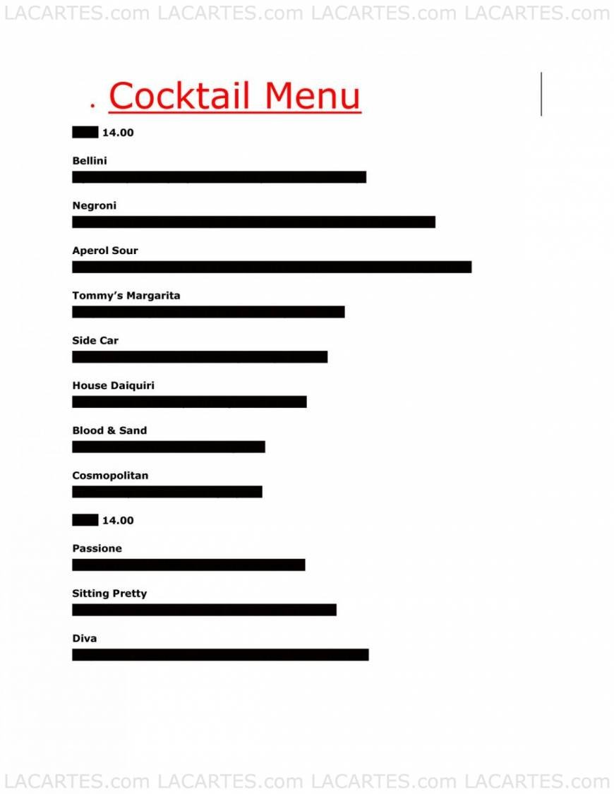  Pricelists of Cecconi's 8764 Melrose Avenue - Photo 34 of 37