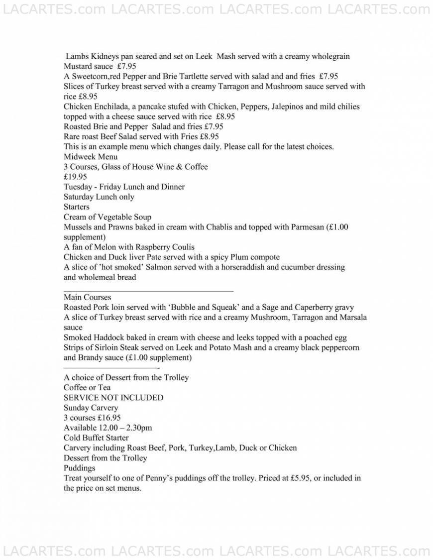  Pricelists of Pauls Restaurant - Folkestone 2a Bouverie Road West - Photo 2 of 3