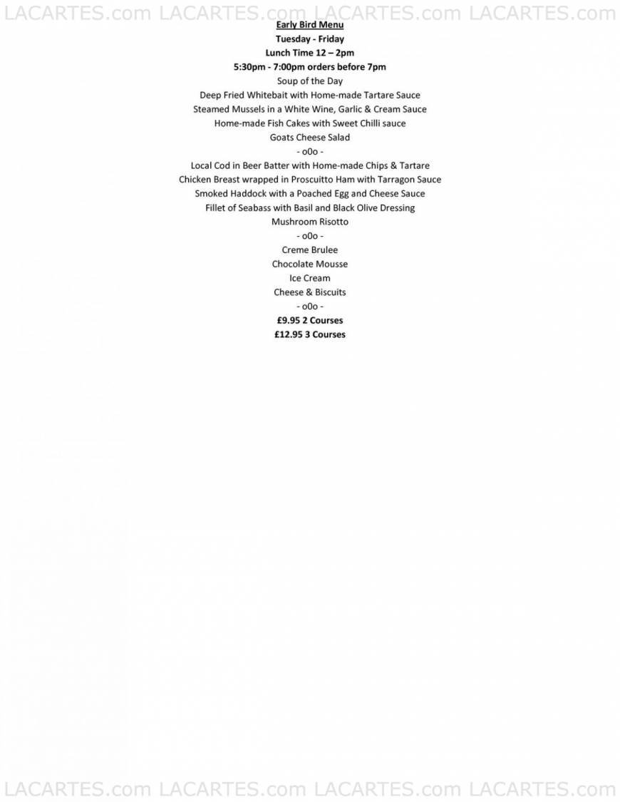  Pricelists of Simply Seafood 4 High Street Westham   - Photo 2 of 3