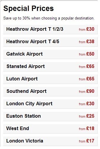  Pricelists of London Taxi | Airport Transfer with Last Minute Carz Rear of 539/541 Kingsbury Road London NW9 9EG United Kingdom - Photo 1 of 1