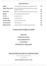 Menus & Prices, Demetris Greek Restaurant & Bar, Woodford Green
