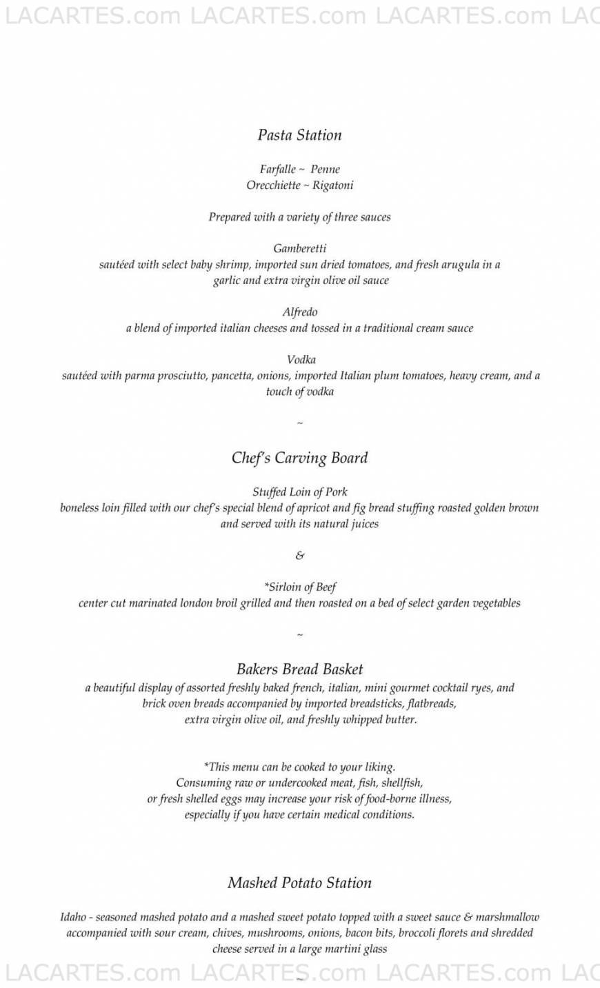  Pricelists of Watermill Caterers - NY 711 Smithtown Bypass, - Photo 14 of 26