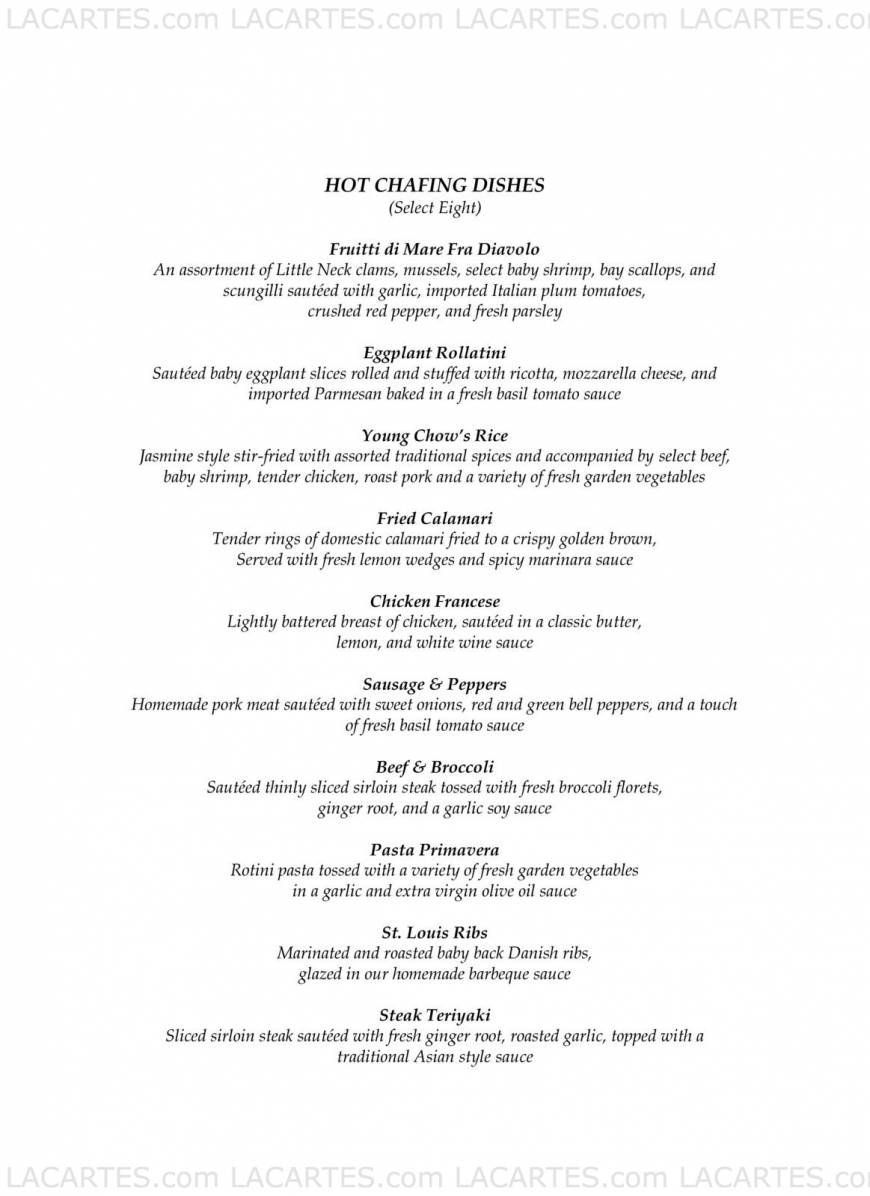  Pricelists of Watermill Caterers - NY 711 Smithtown Bypass, - Photo 13 of 26