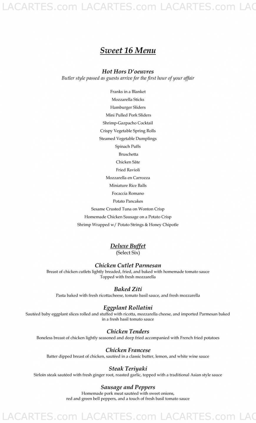  Pricelists of Watermill Caterers - NY 711 Smithtown Bypass, - Photo 6 of 26