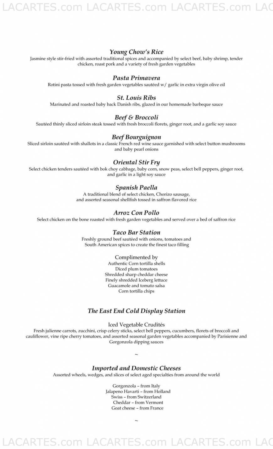  Pricelists of Watermill Caterers - NY 711 Smithtown Bypass, - Photo 5 of 26