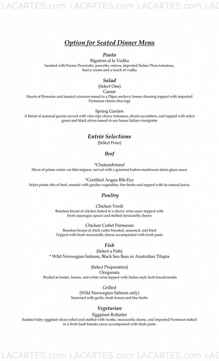  Pricelists of Watermill Caterers - NY 711 Smithtown Bypass, - Photo 3 of 26