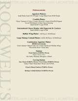 Pricelists of Rockwell's Bar & Grill - NY