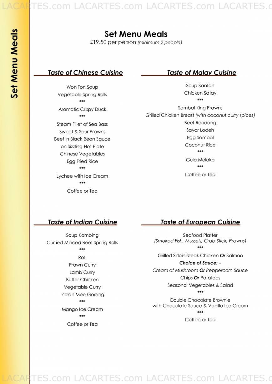  Pricelists of Kelong Restaurant 1b Selsdon Road - Photo 13 of 22