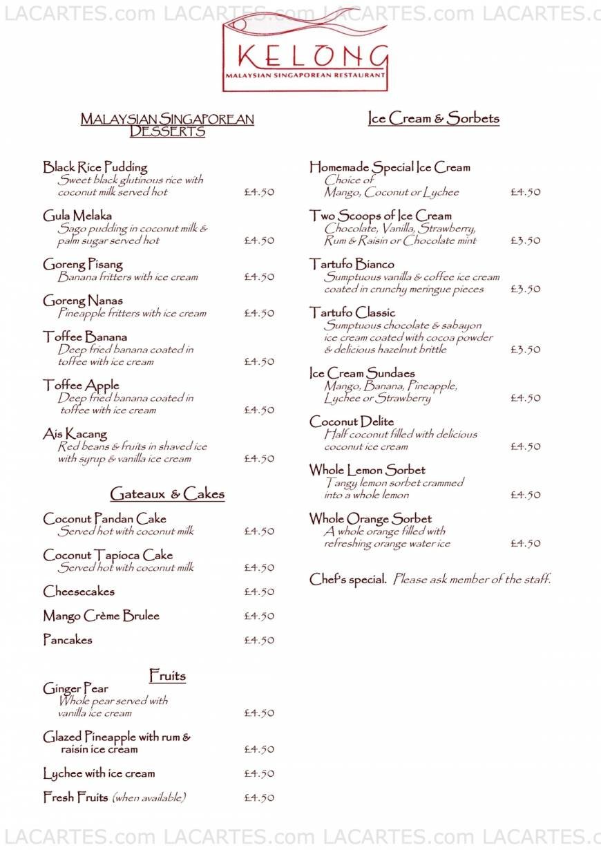  Pricelists of Kelong Restaurant 1b Selsdon Road - Photo 5 of 22