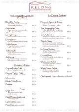Menus & Prices, Kelong Restaurant, South Croydon