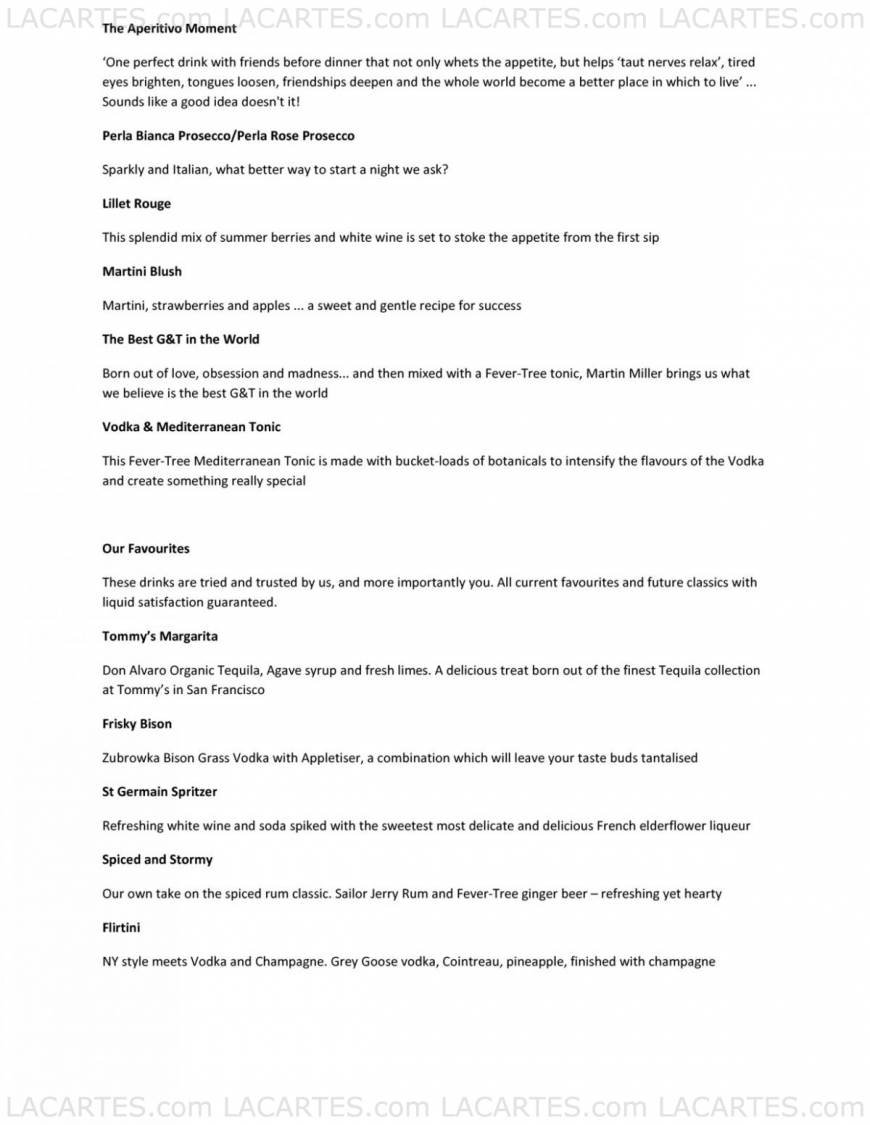  Pricelists of The King William IV High Road  - Photo 3 of 9