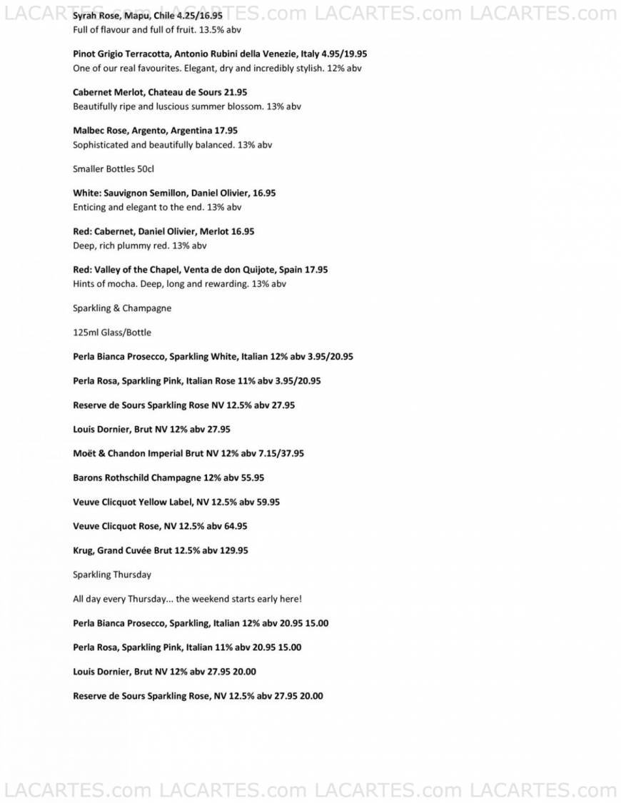  Pricelists of The King William IV High Road  - Photo 7 of 9