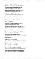 Menus & Prices, The King William IV, Chigwell