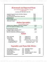 Menus & Prices, Casa di Copani Restaurant - NY, Syracuse
