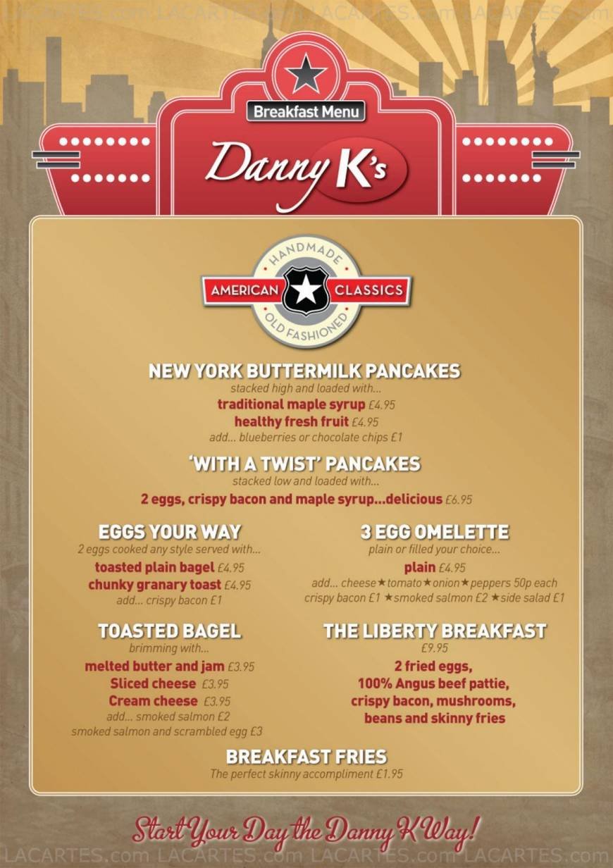  Pricelists of Danny K's 133â?135 HIGH STREET - Photo 1 of 6