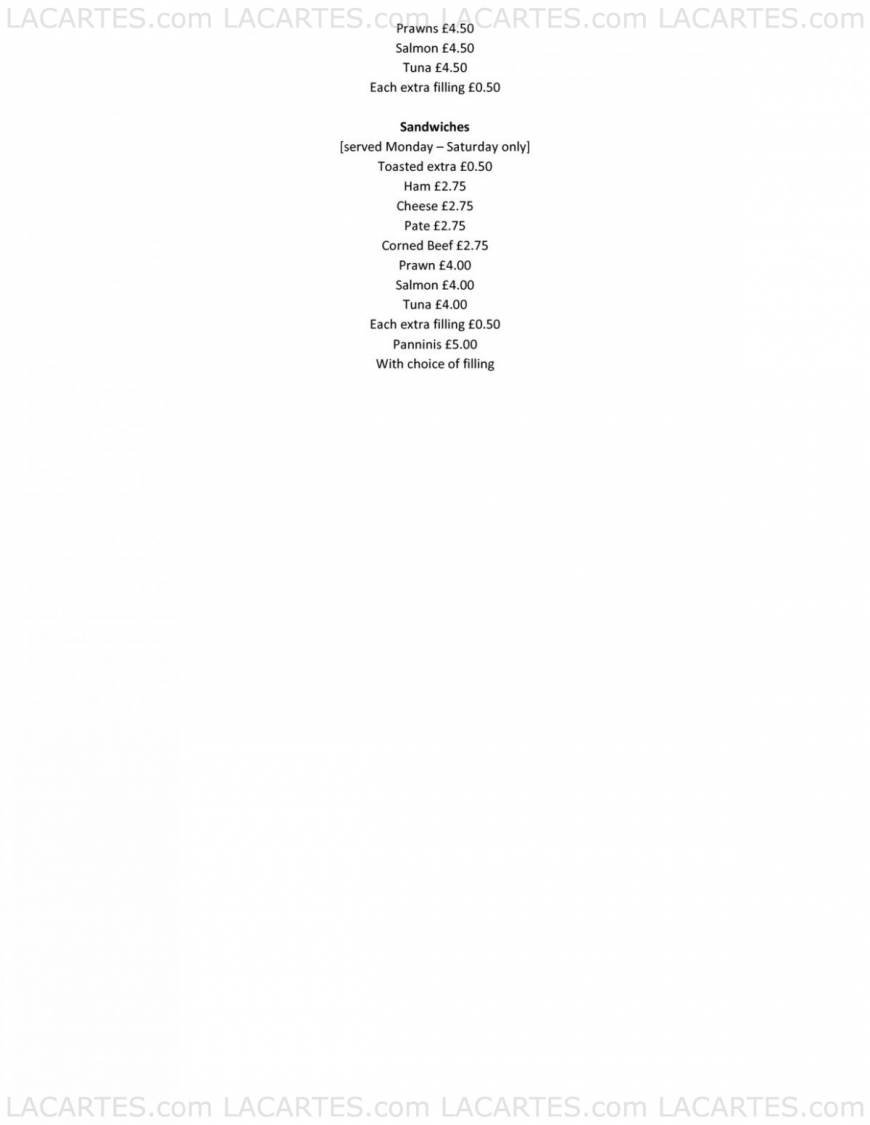  Pricelists of THE DUKE OF WELLINGTON 36 High Street    - Photo 3 of 3