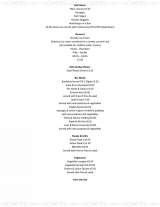 Menus & Prices, THE DUKE OF WELLINGTON, Epping