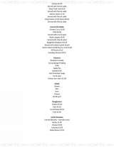 Menus & Prices, THE DUKE OF WELLINGTON, Epping