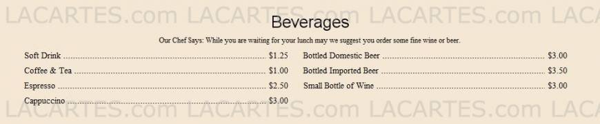  Pricelists of Leo's Italian Restaurant & Pizzeria - Wappiner, NY Stadium Plaza, Rt 9D - Photo 5 of 5