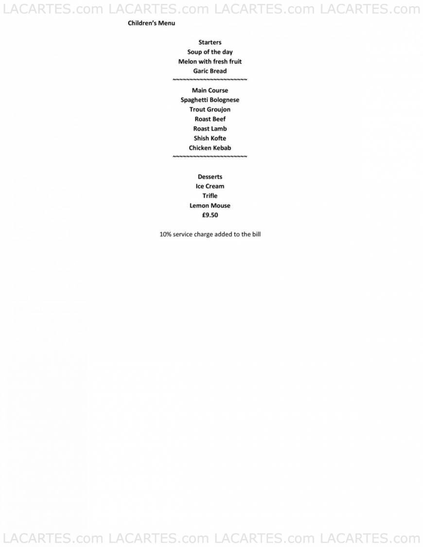  Pricelists of Mirage Steak Restaurant Ilford 740 Eastern Avenue, Newbury Park - Photo 4 of 4
