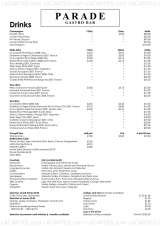Menus & Prices, ParadeÂ Gastro Bar, London