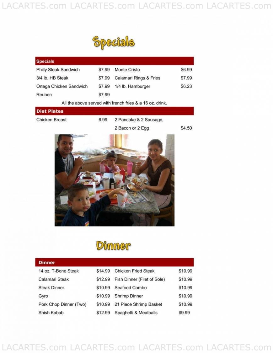  Pricelists of California Burgers 8537 Auburn Blvd - Photo 3 of 4