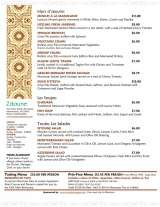 Menus & Prices, Zitoune Restaurant - NY, Mamaroneck