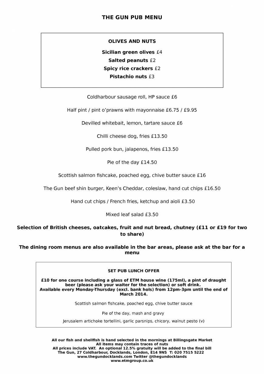  Pricelists of The Gun 27 Coldharbour Docklands - Photo 4 of 5