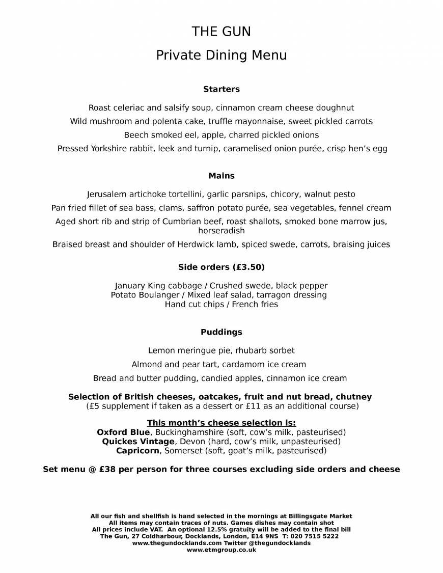  Pricelists of The Gun 27 Coldharbour Docklands - Photo 5 of 5