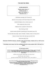 Menus & Prices, The Gun, London