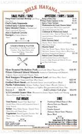 Menus & Prices, Belle Havana Restaurant - NY, Yonkers