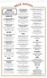 Menus & Prices, Belle Havana Restaurant - NY, Yonkers
