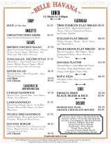 Menus & Prices, Belle Havana Restaurant - NY, Yonkers