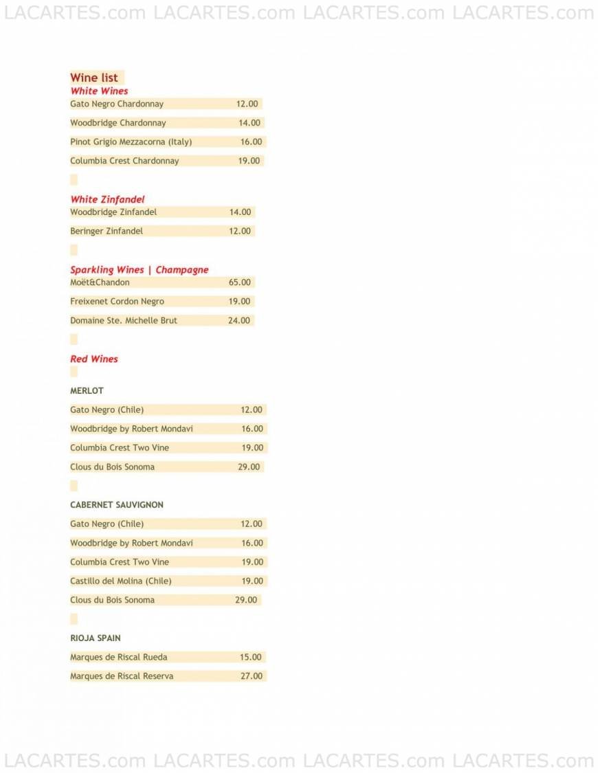 Pricelists of Guantanamera 916 W. Burbank Blvd. - Photo 10 of 11