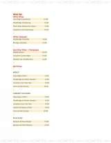 Menus & Prices, Guantanamera, Burbank