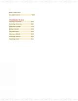 Menus & Prices, Guantanamera, Burbank