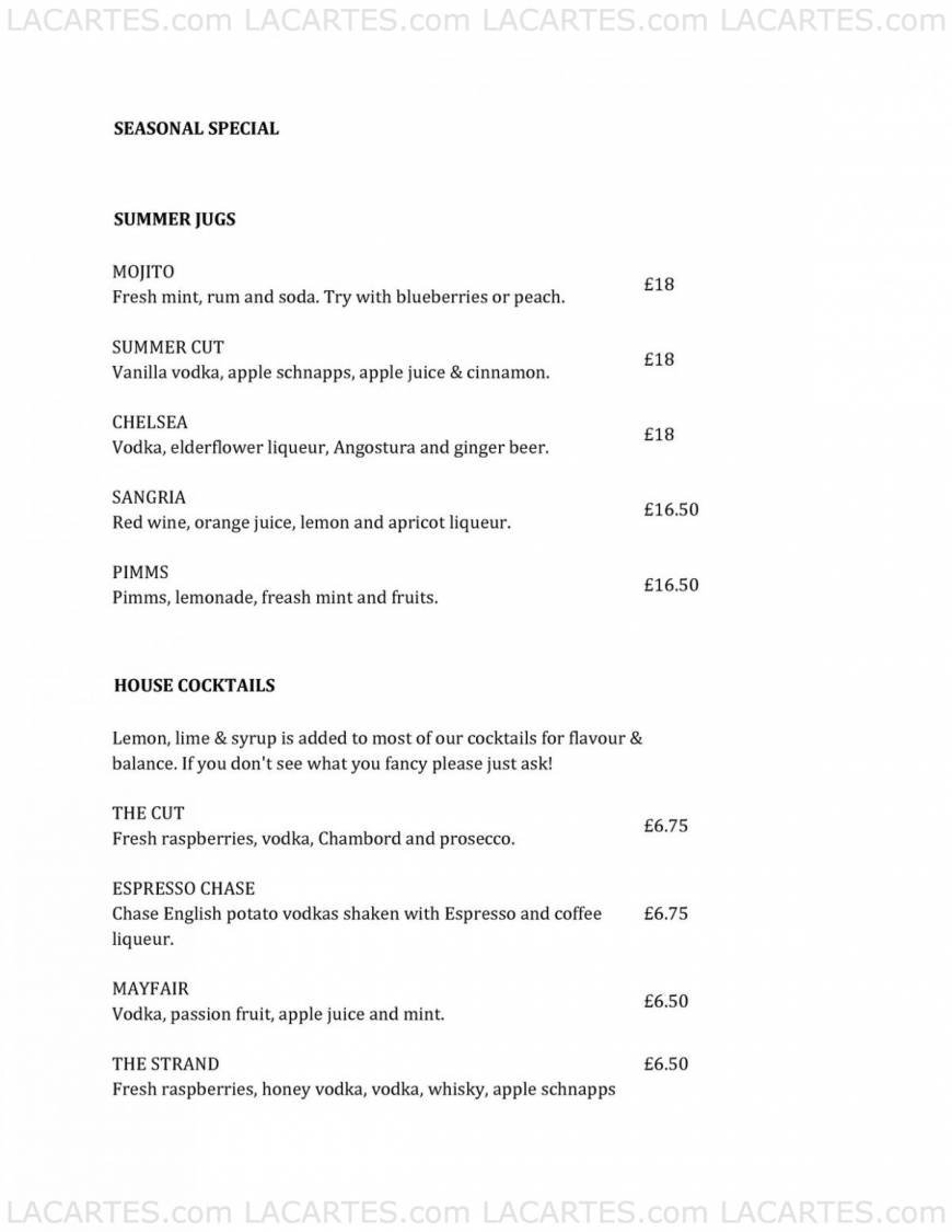  Pricelists of The Cut Bar 66 The Cut - Photo 28 of 48