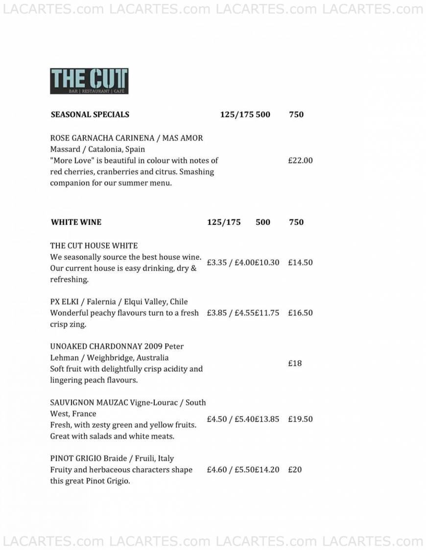  Pricelists of The Cut Bar 66 The Cut - Photo 32 of 48