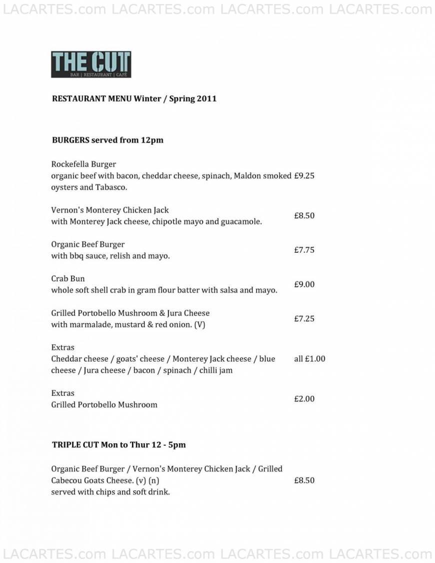  Pricelists of The Cut Bar 66 The Cut - Photo 2 of 48