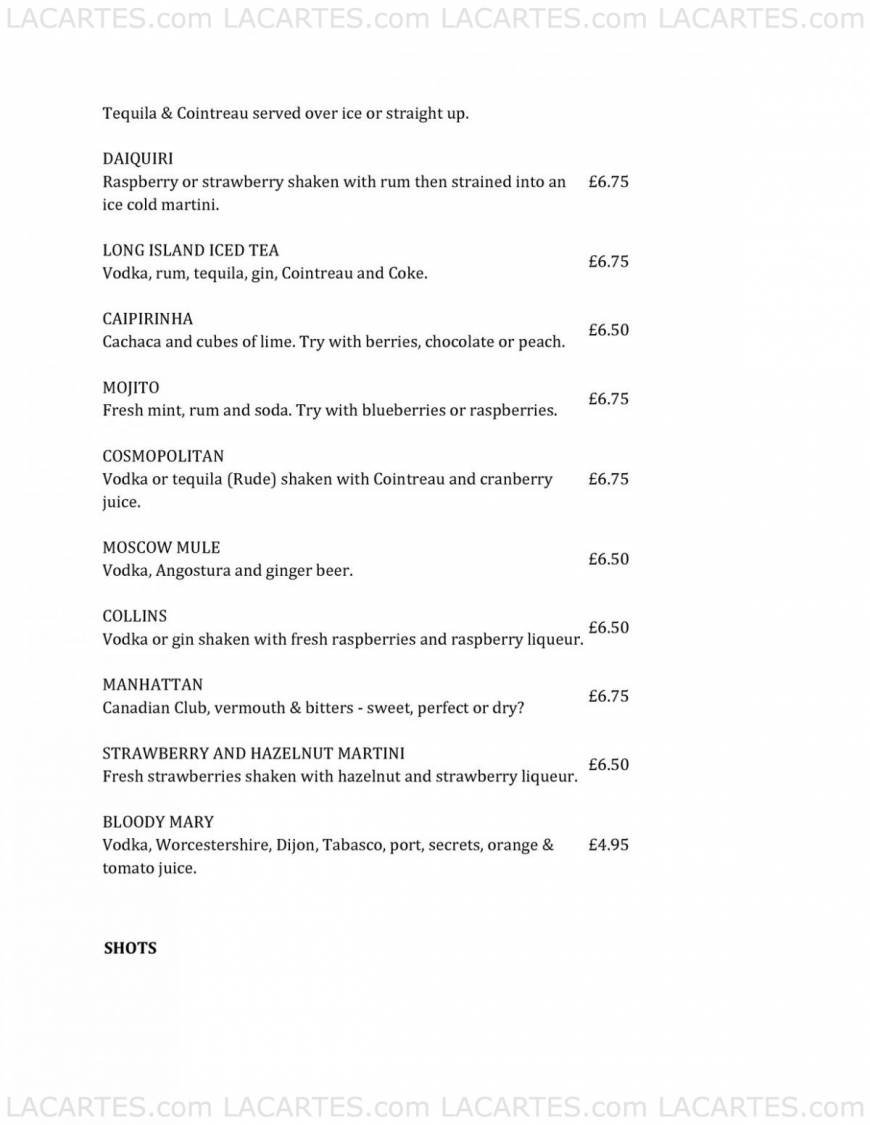  Pricelists of The Cut Bar 66 The Cut - Photo 5 of 48