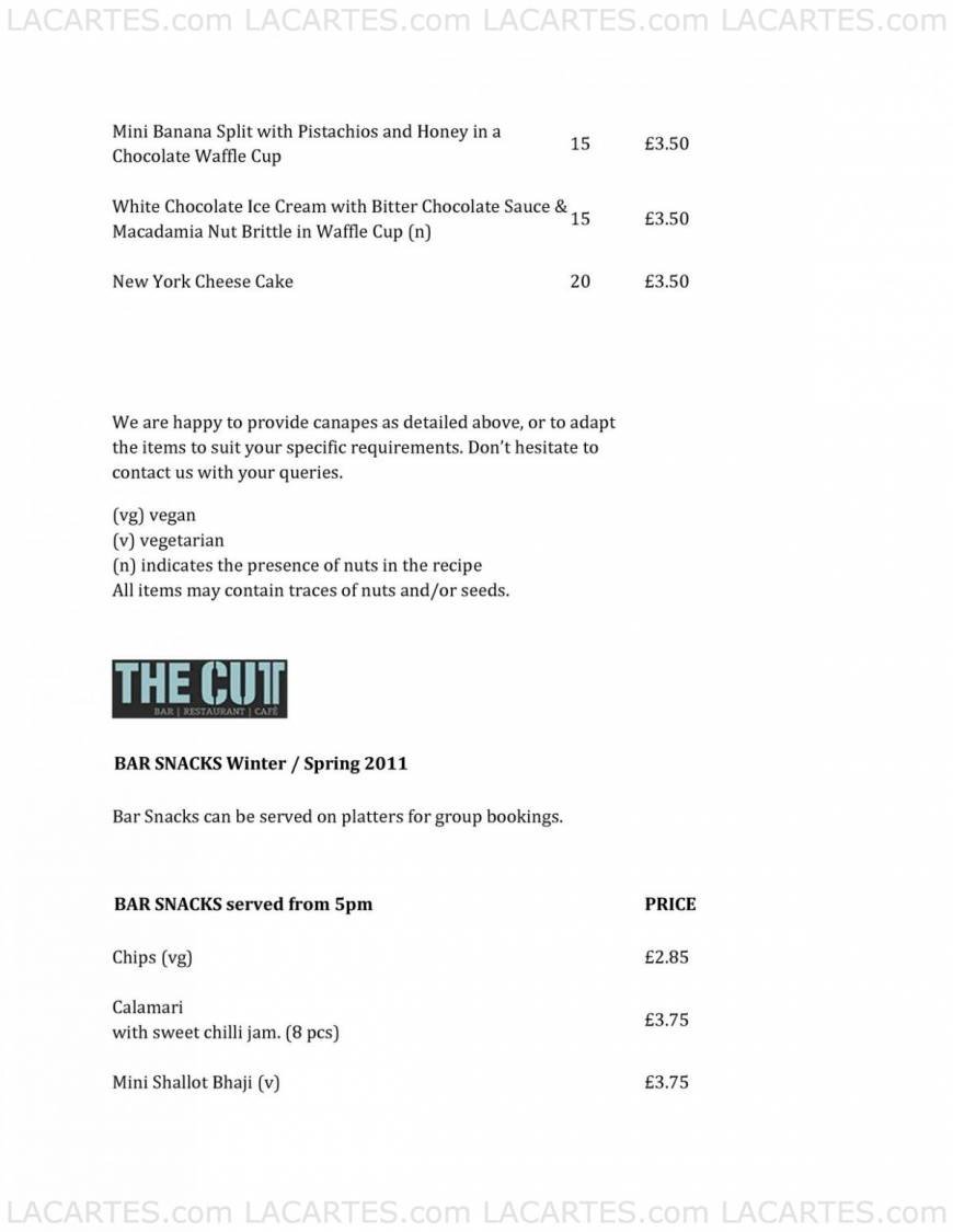  Pricelists of The Cut Bar 66 The Cut - Photo 24 of 48