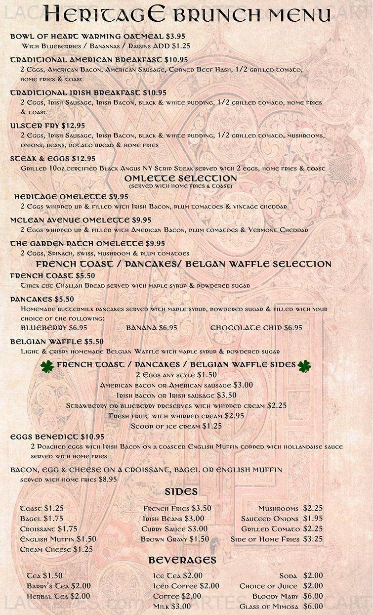  Pricelists of The Heritage Bar & Restaurant - NY 960 McLean Ave, - Photo 3 of 4