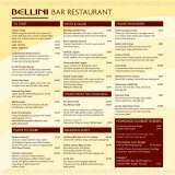 Menus & Prices, Bellini Bar and Restaurant, Leigh on Sea