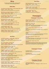 Menus & Prices, Bellini Bar and Restaurant, Leigh on Sea