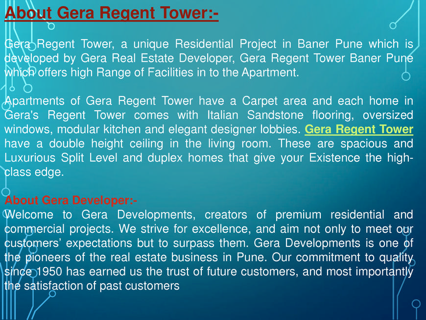  Pricelists of Gera Regent Tower Baner Pune - Photo 13 of 17