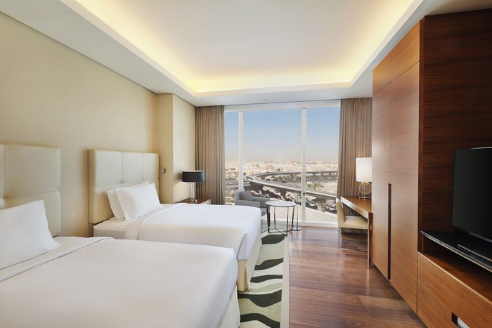 Twin Bedroom in Hilton Riyadh Hotel & Residences Profile Photos of Hilton Riyadh Hotel & Residences 6623 Eastern Ring Rd - Photo 4 of 10