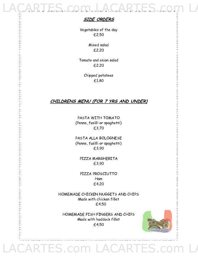  Pricelists of Da Livio Italian Restaurant Wakefield 43 Dale Street - Photo 10 of 12
