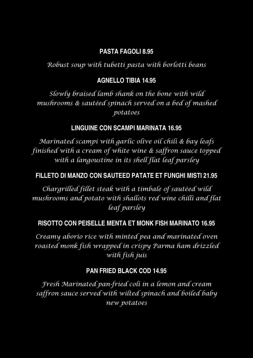  Pricelists of Osteria Da Fabrizio 254 High Street - Photo 1 of 1