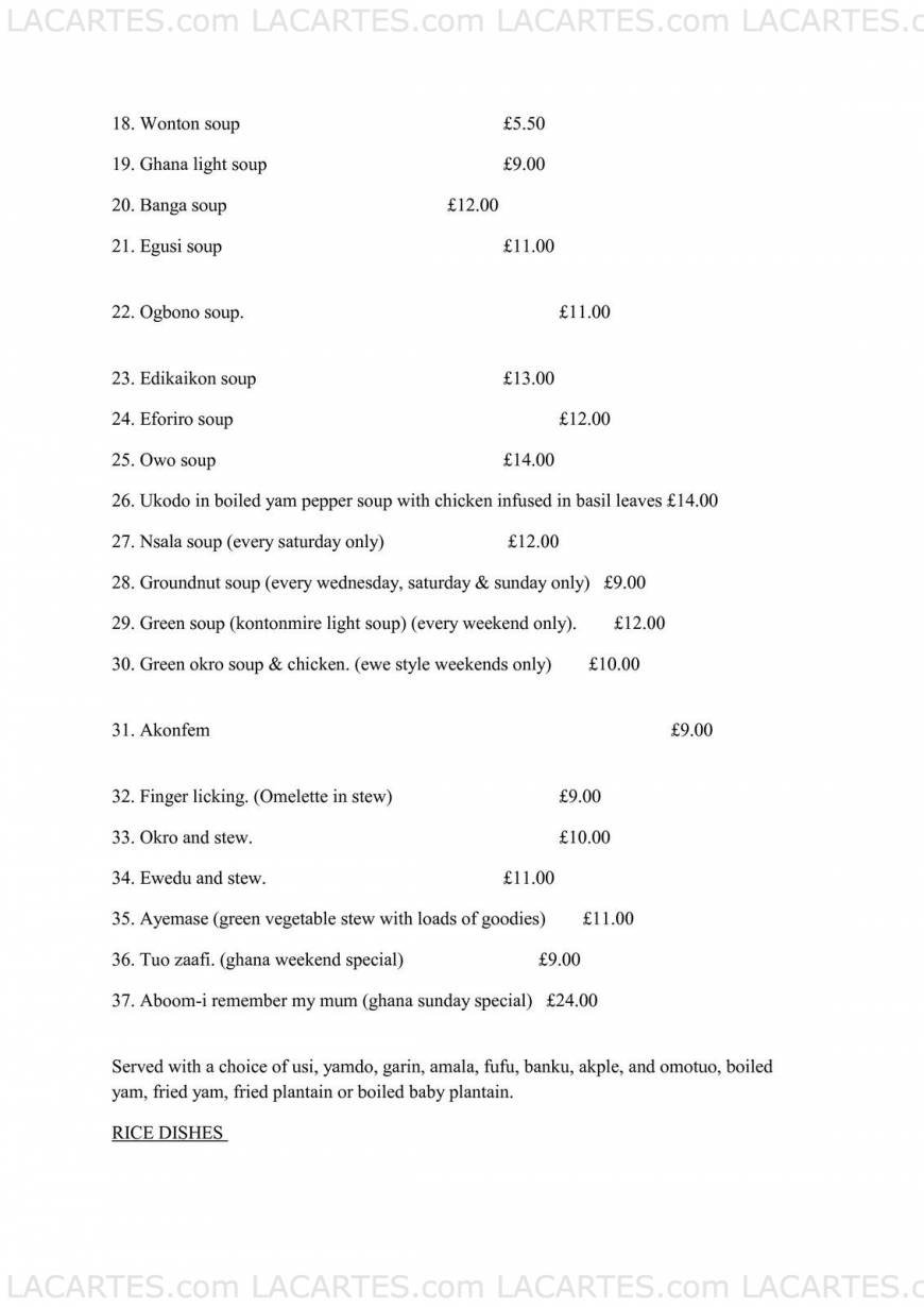  Pricelists of Flames Wine Bar & Restaurant 221 Lee High Rd Lewiham - Photo 2 of 5