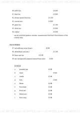 Menus & Prices, Flames Wine Bar & Restaurant, LONDON